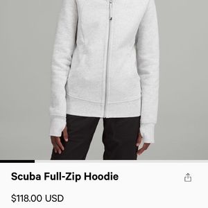 Lululemon scuba hoodie full zip